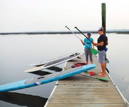 SUP-Susan-Tim-at-Dock