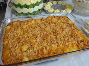 celebrate pineapple au gratin