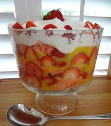 celebrate strawberry trifle