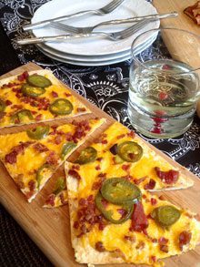 celebrate jalapeno popper flatbread