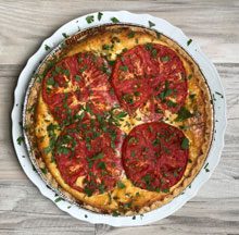 celebrate crab tomato pie