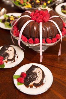 celebrate Chocolate Raspberry Charm Cake