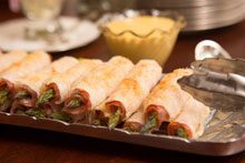 celebrate Crispy Phyllo Wrapped Asparagus with Honey Mustard Dipping Sauce