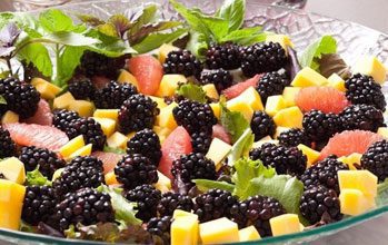 celebrate green salad fresh fruit