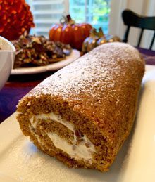 celebrate holiday pumpkin roll