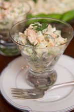celebrate Shrimp Remoulade in Cosmo Glass