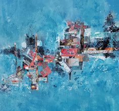 Abstract Beyond the Blue Horizon By Rose Cofield
