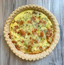 celebrate salmon quiche