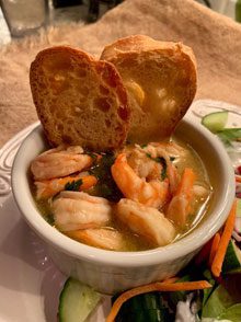 celebrate succulent shrimp scampi