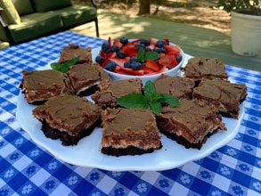 celebrate pluff mud brownies