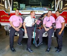 dogs Elke Sharing Smiles and Joy at Local Fire Station