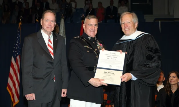 John Warley Honored by The Citadel