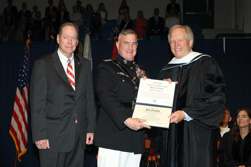John Warley Honored by The Citadel