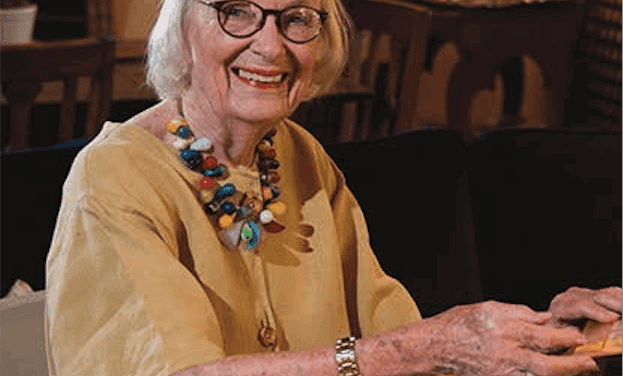 Columnist Annelore Harrell at Conroy Center