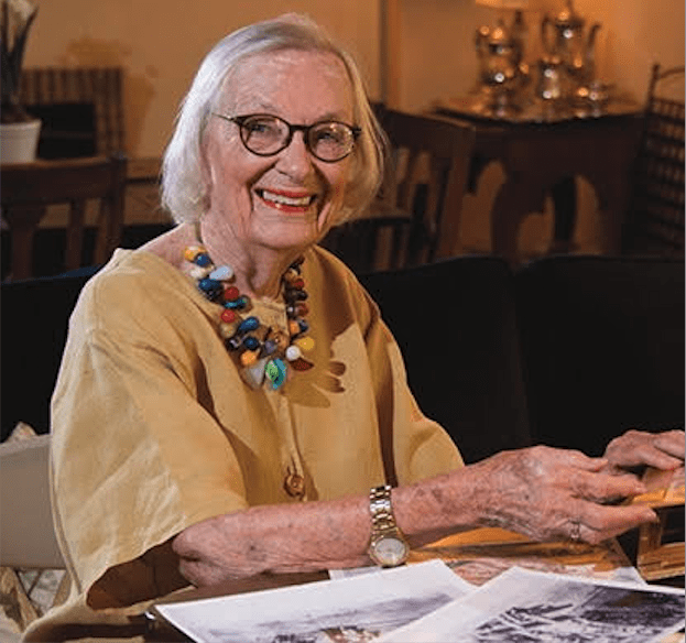 Columnist Annelore Harrell at Conroy Center