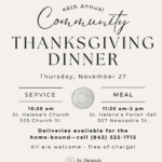 46th Annual Thanksgiving Service & Dinner